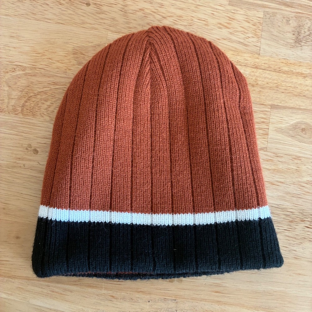 Texas Longhorns Beanie Unisex OS Burnt Orange Black Reversible Knit Hat NCAA - Picture 3 of 5